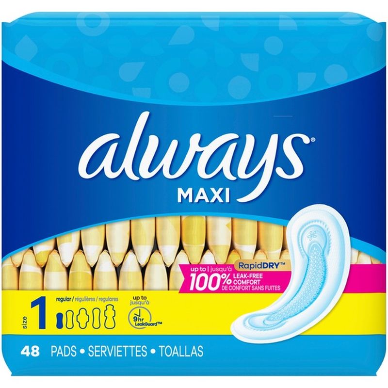 walmart always maxi