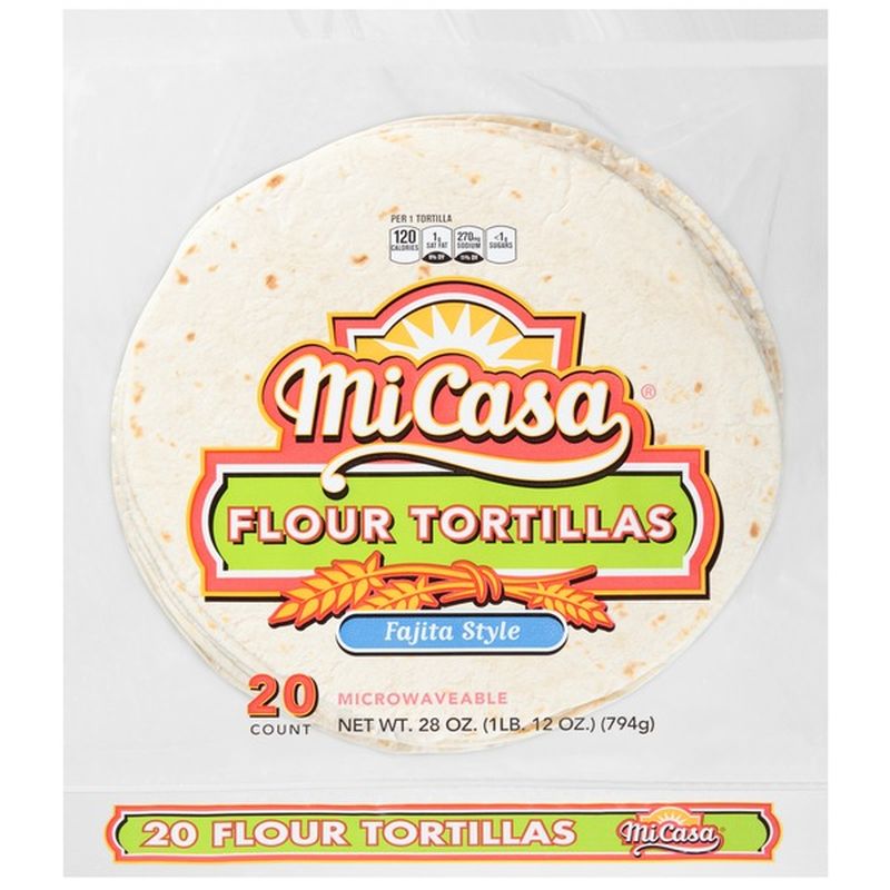 Mi Casa Fajita Style Flour Tortillas (28 oz) from Food Lion Instacart
