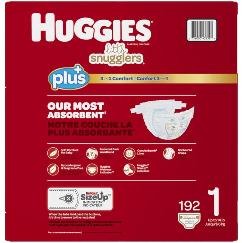 huggies little snugglers size 1 192