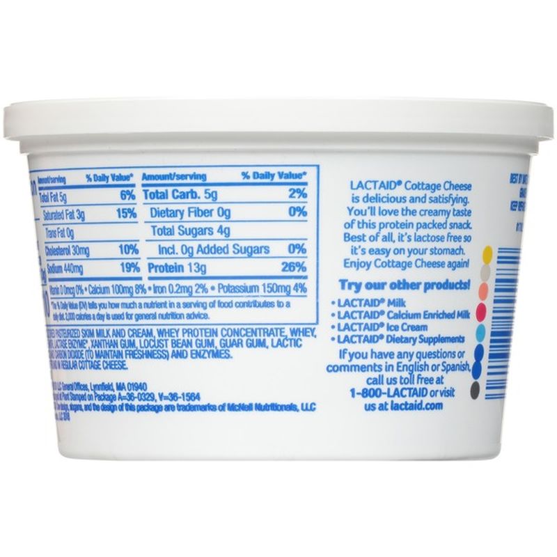 Lactaid Cottage Cheese (16 oz) - Instacart