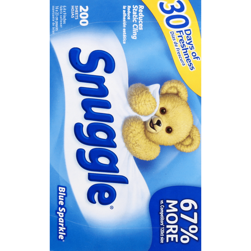 Snuggle Fabric Softener Blue Sparkle Dryer Sheets 0 Each Delivery Or Pickup Near Me Instacart