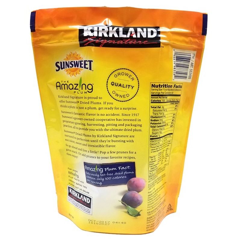 Kirkland Signature Sunsweet Dried Plums, 3.5 lbs (3.5 lb) from Costco