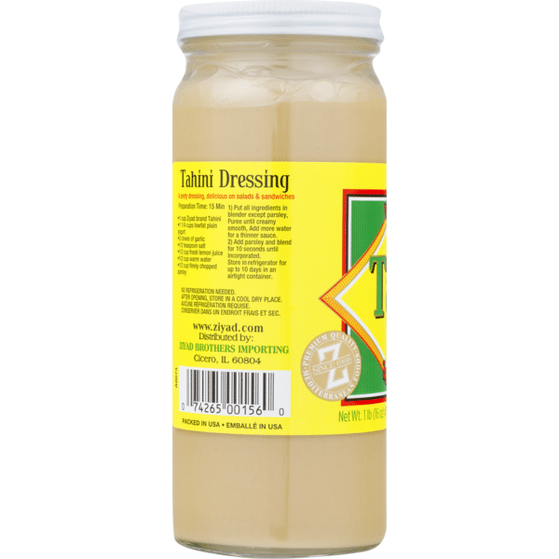 Ziyad Tahini Sesame Paste (16 oz) from Rainbow Grocery Instacart