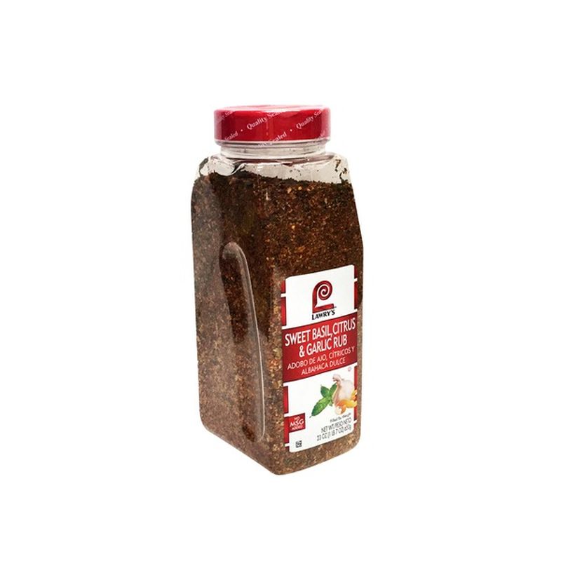 Lawry's® Sweet Basil, Citrus & Garlic Rub (23 oz) Instacart