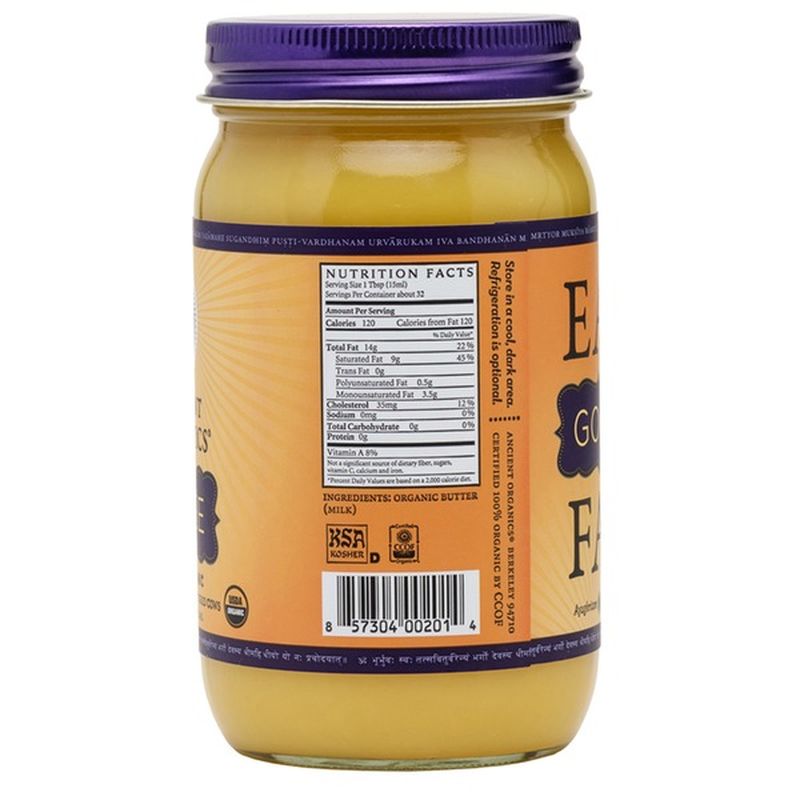 Ancient Organics Artisan Organic Ghee (16 fl oz) Instacart