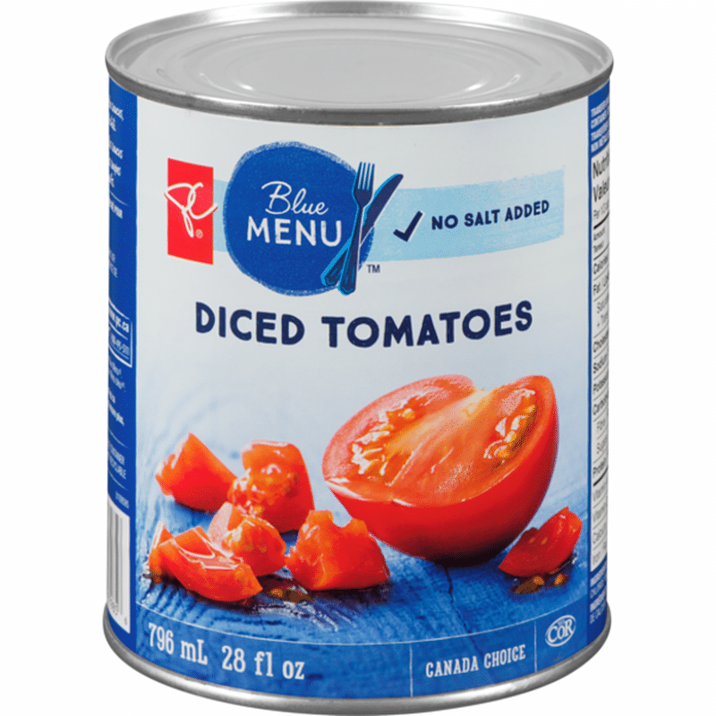 President Choice Blue Menu No Salt Diced Tomatoes 796 Ml Instacart 1718