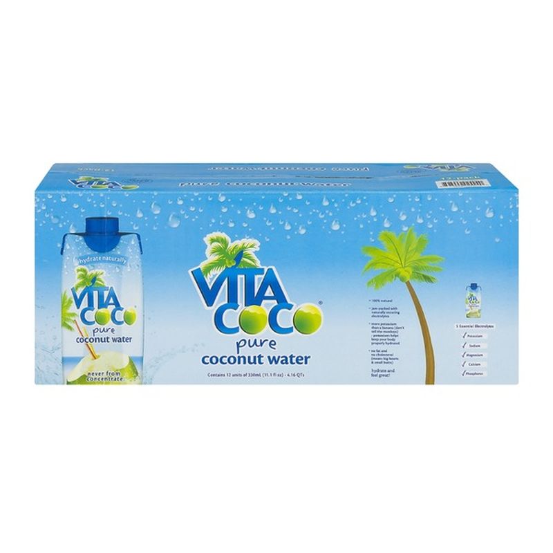 Vita Coco Pure Coconut Water 12 CT (11.1 fl oz) from Costco Instacart