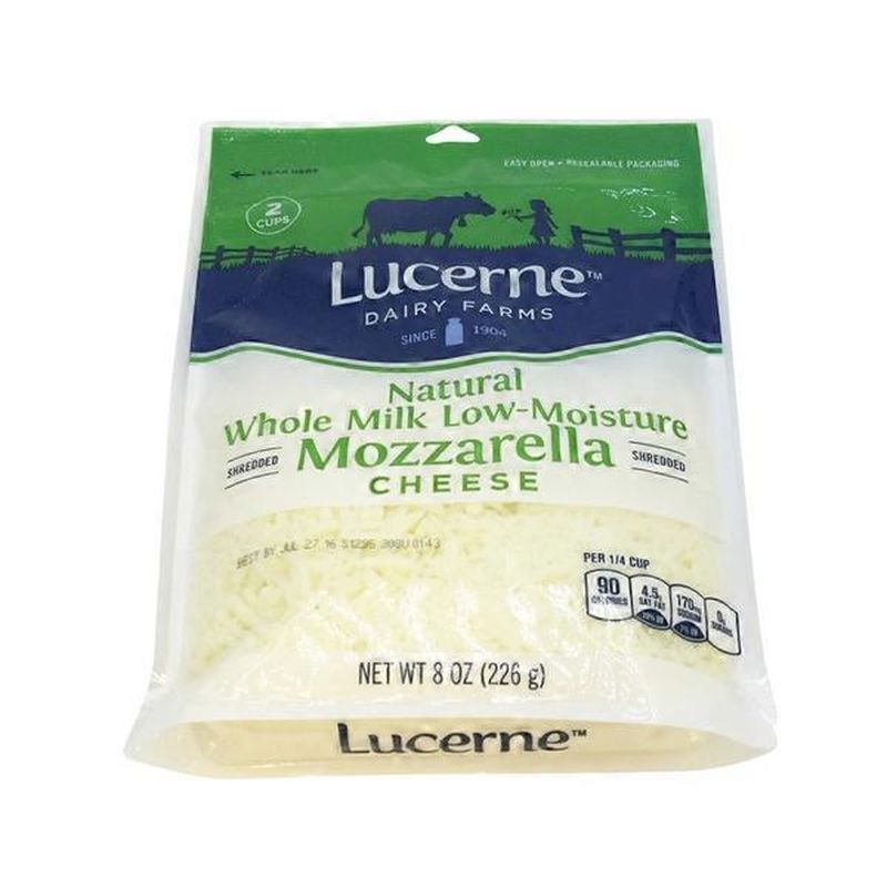 Lucerne Shredded Cheese, Mozzarella, Low-Moisture (8 Oz) - Instacart