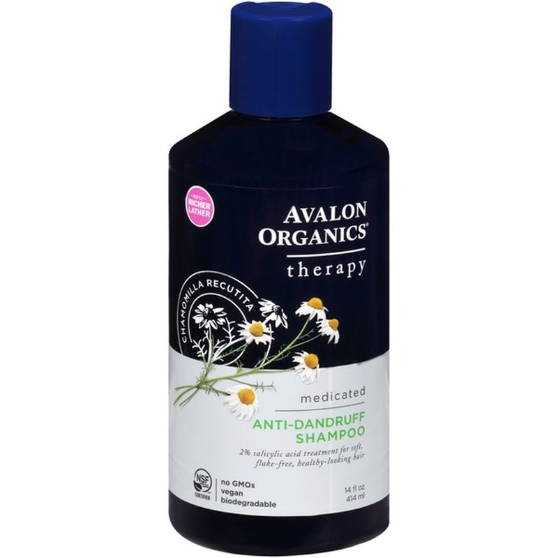 Avalon Organics Therapy Medicated Anti-Dandruff Shampoo (14 fl oz ...