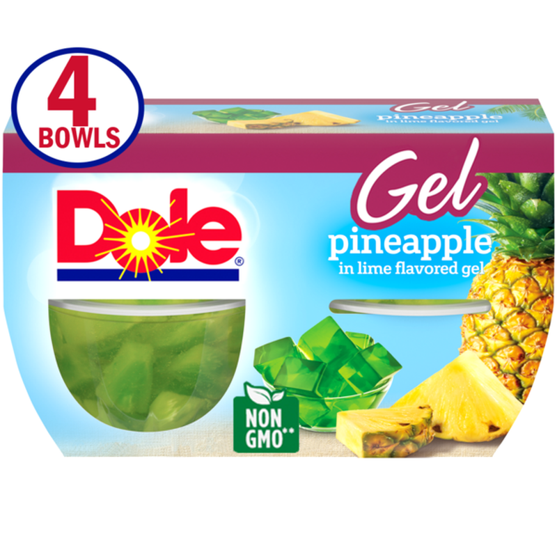 Dole Pineapple in Lime Flavored Gel (4.3 oz) Instacart