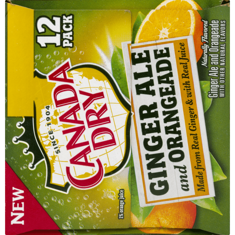 Canada Dry Ginger Ale and Orangeade (12 fl oz) Instacart
