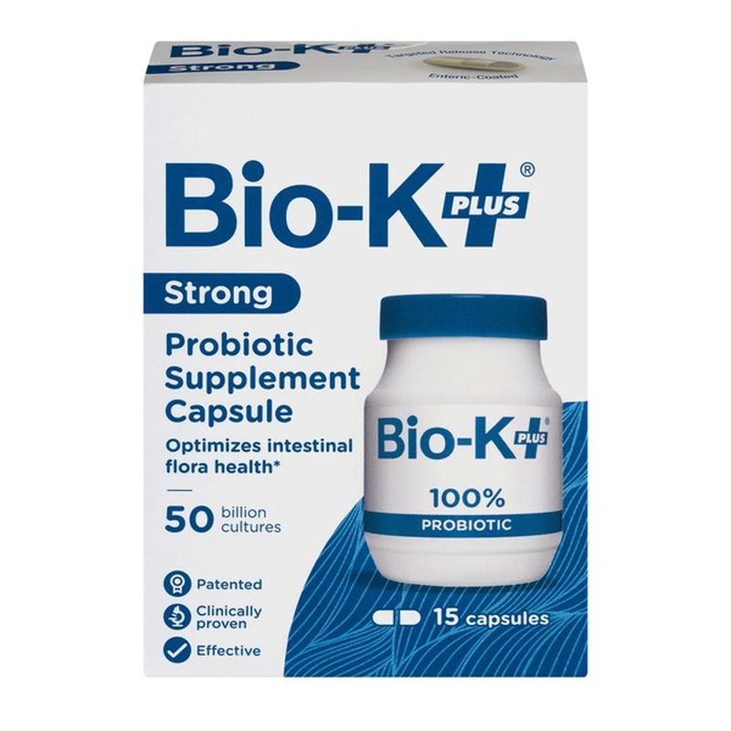 BioK Plus BioK+ Probiotic Supplement Capsule Strong 15 CT (15 ct