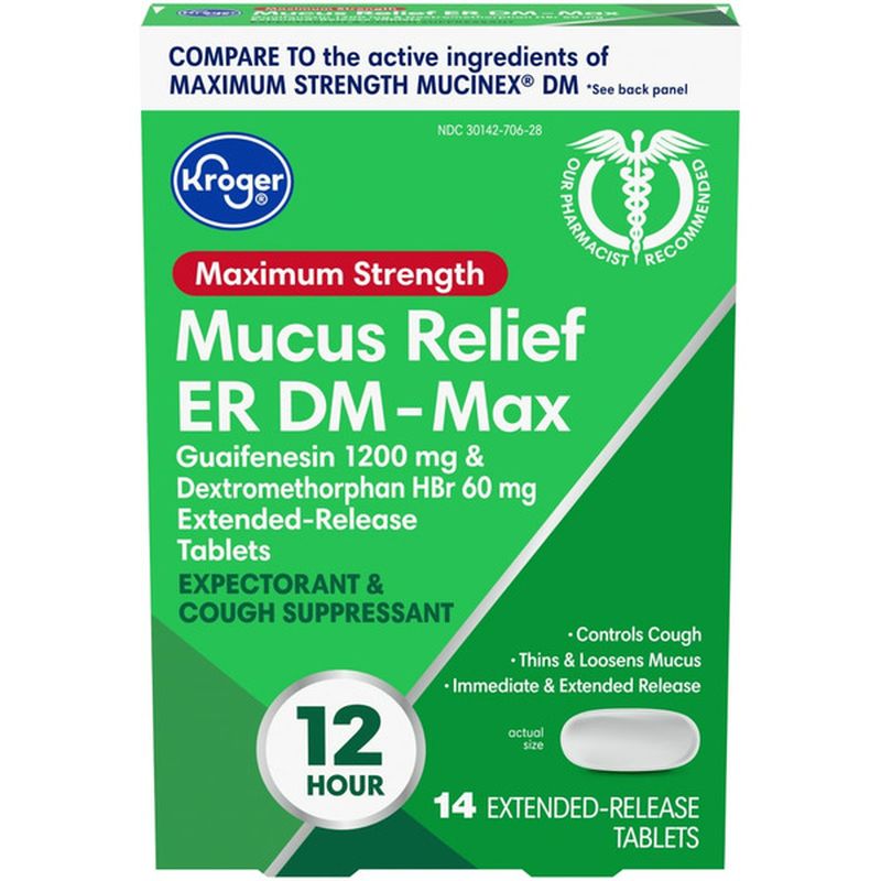 Kroger Co. Mucus Relief Expectorant & Cough Suppressant Tablets