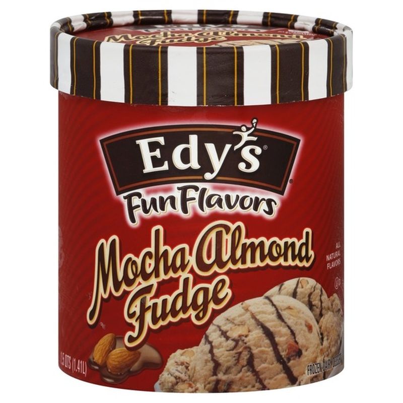 Edy's/dreyer's Mocha Almond Fudge Ice Cream (1.5 qt) Instacart