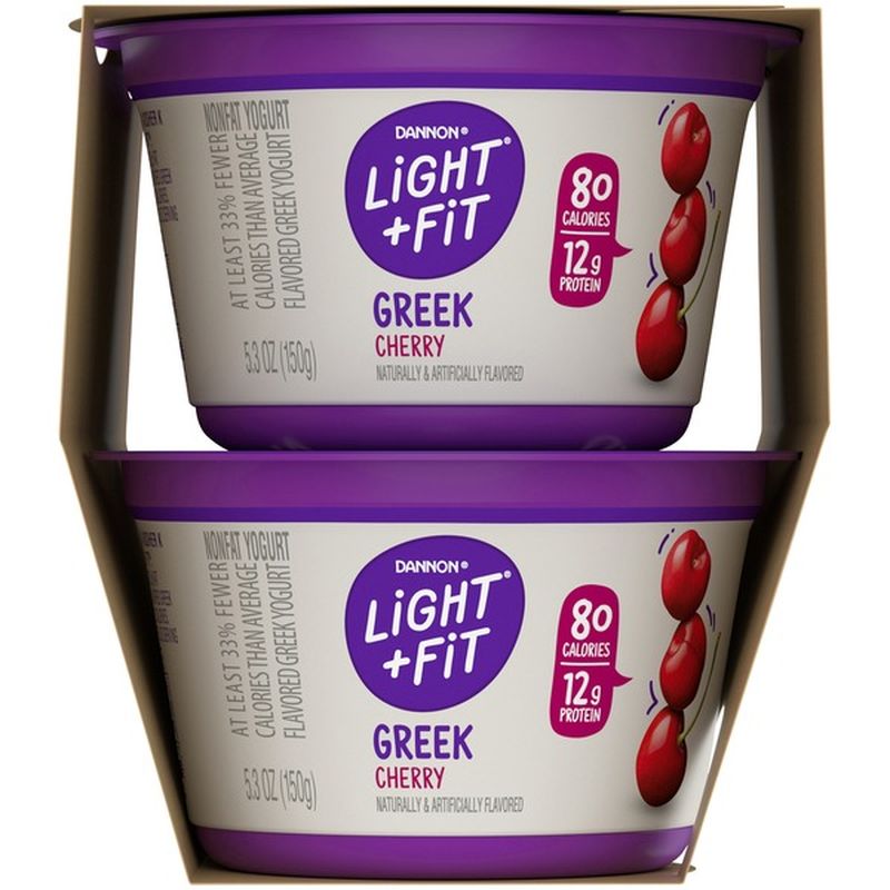 Dannon Light & Fit Greek Light + Fit Nonfat Gluten-Free Cherry Greek ...