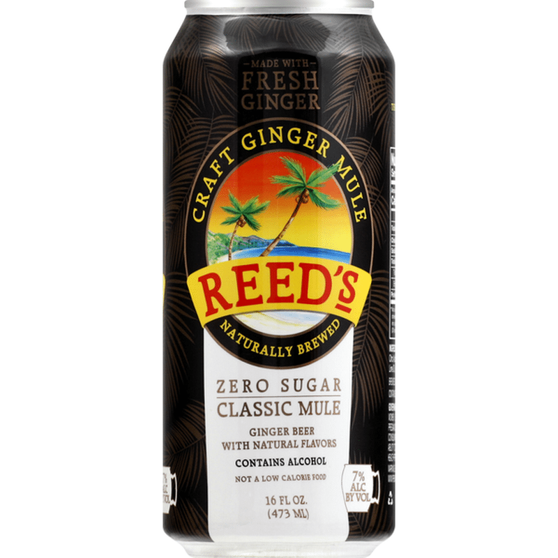 Reeds Ginger Beer, Zero Sugar, Classic Mule (16 oz) Instacart