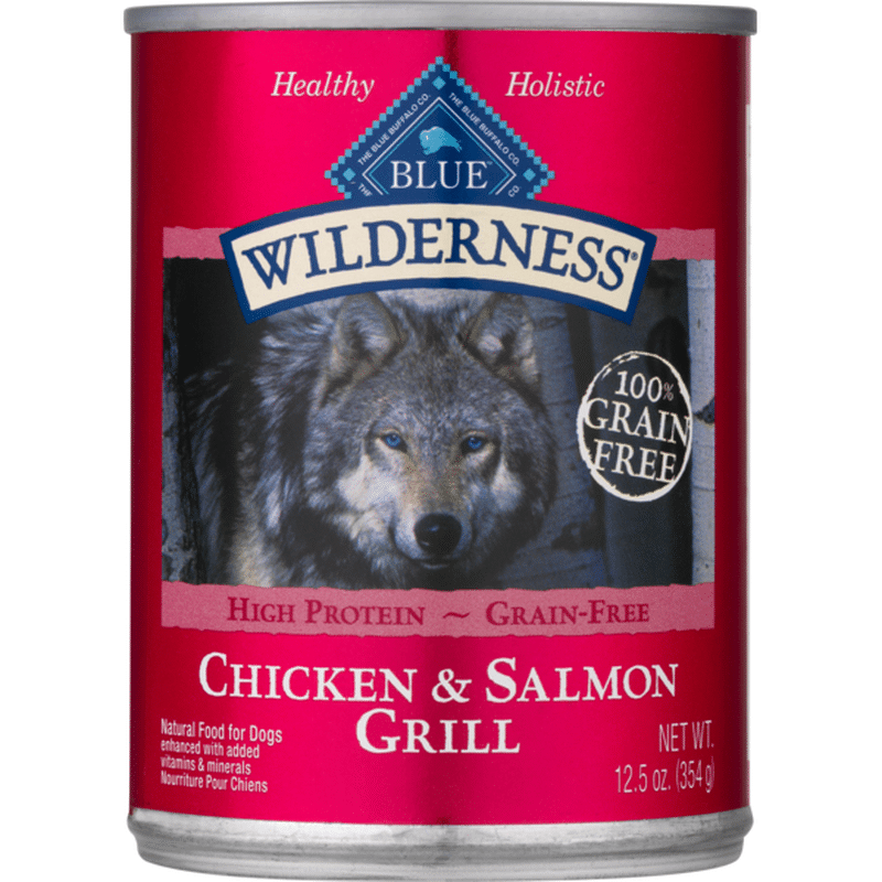 Blue Buffalo Blue Wilderness Dog Food, Natural, Chicken & Salmon Grill