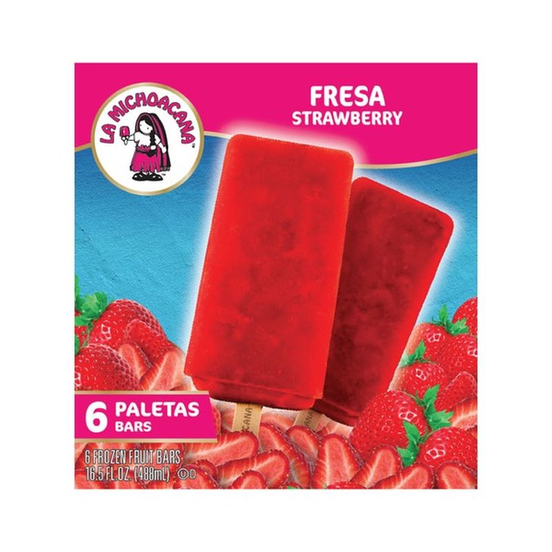 La Michoacana Strawberry Paletas (2.75 fl oz) - Instacart