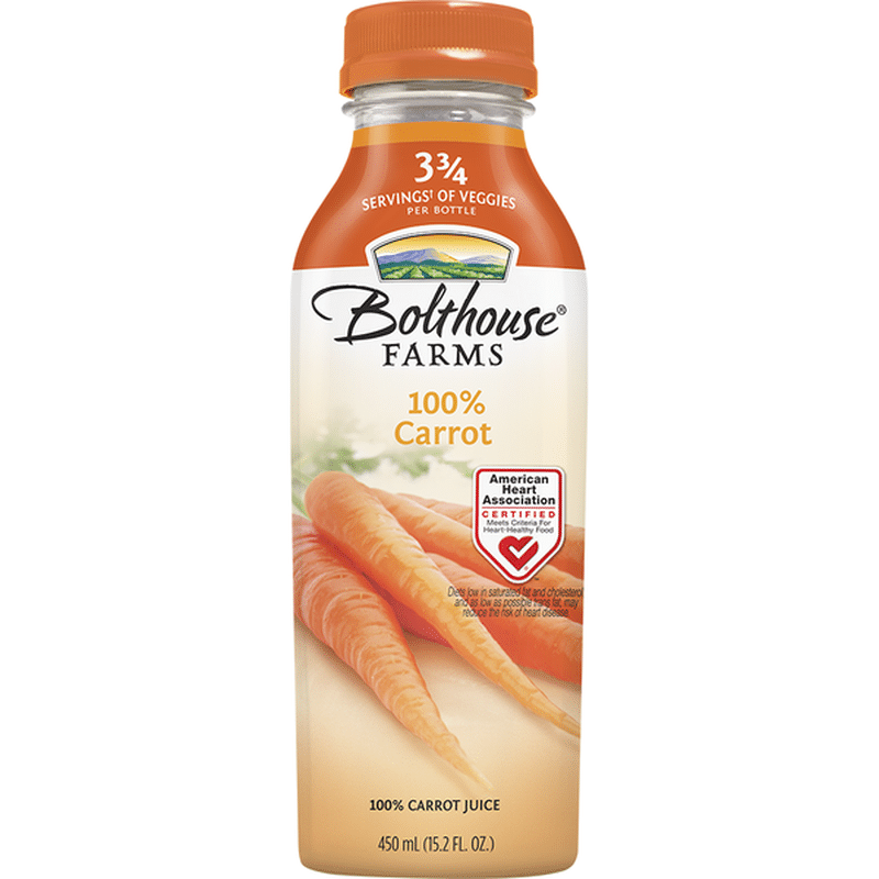 Bolthouse Farms 100% Carrot Juice (15.2 fl oz) - Instacart