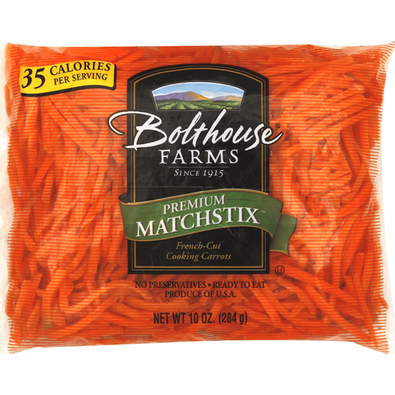 Bolthouse Farms Carrots, Cooking, FrenchCut, Premium Matchstix (10 oz