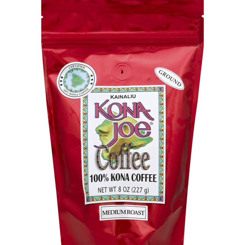 Kona Joe Coffee, Ground, Medium Roast, 100 Kona (8 oz) Instacart