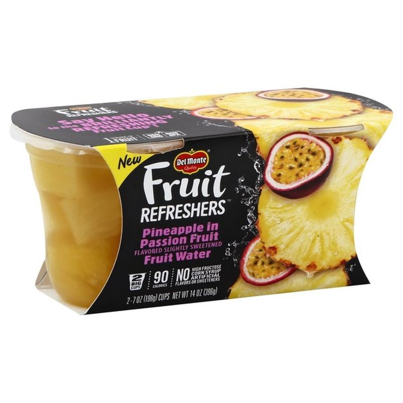 Del Monte Fruit Refreshers Pineapple in Passion Fruit Flavored Fruit