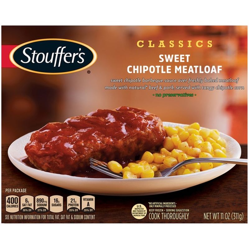 Stouffer's CLASSICS Sweet Chipotle Meatloaf (11 oz) - Instacart