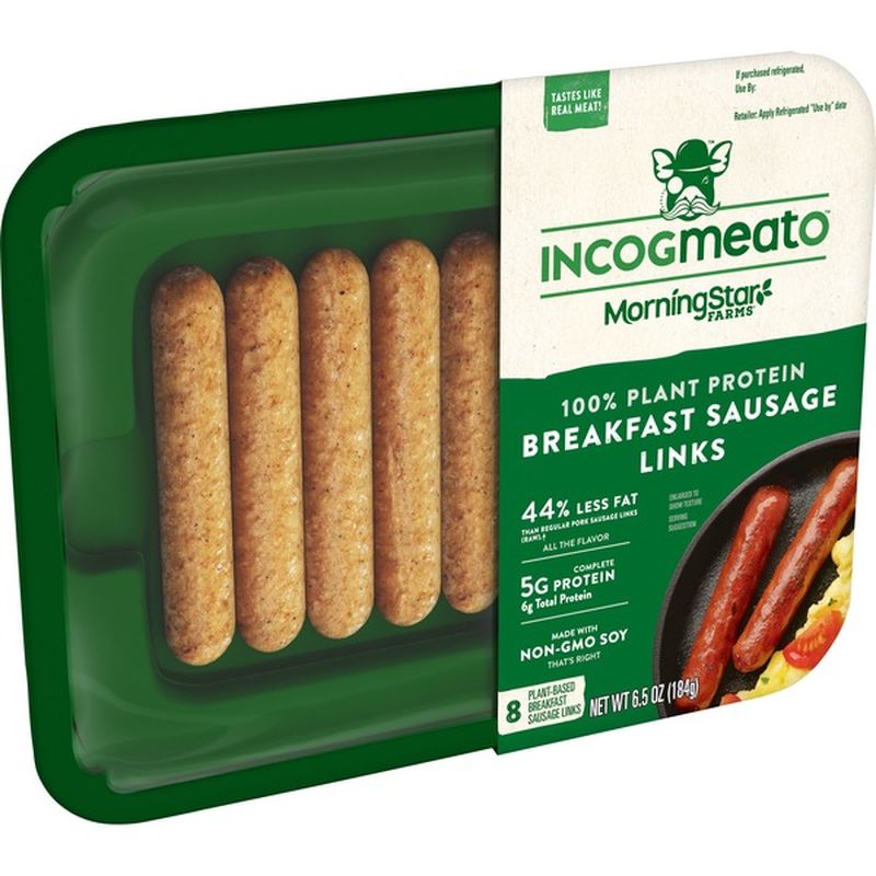 MorningStar Farms Incogmeato PlantBased Breakfast Sausage Links