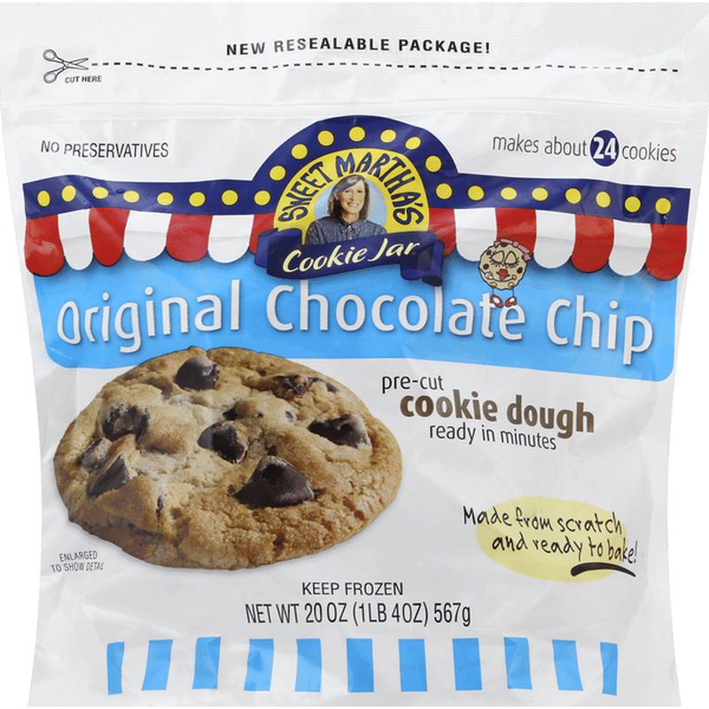 Sweet Marthas Cookie Jar Cookie Dough, Original Chocolate Chip (20 oz ...