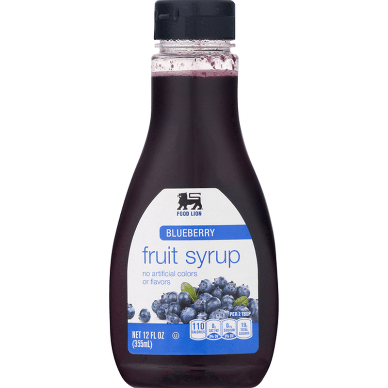 Food Lion Fruit Syrup, Blueberry (12 oz) Instacart