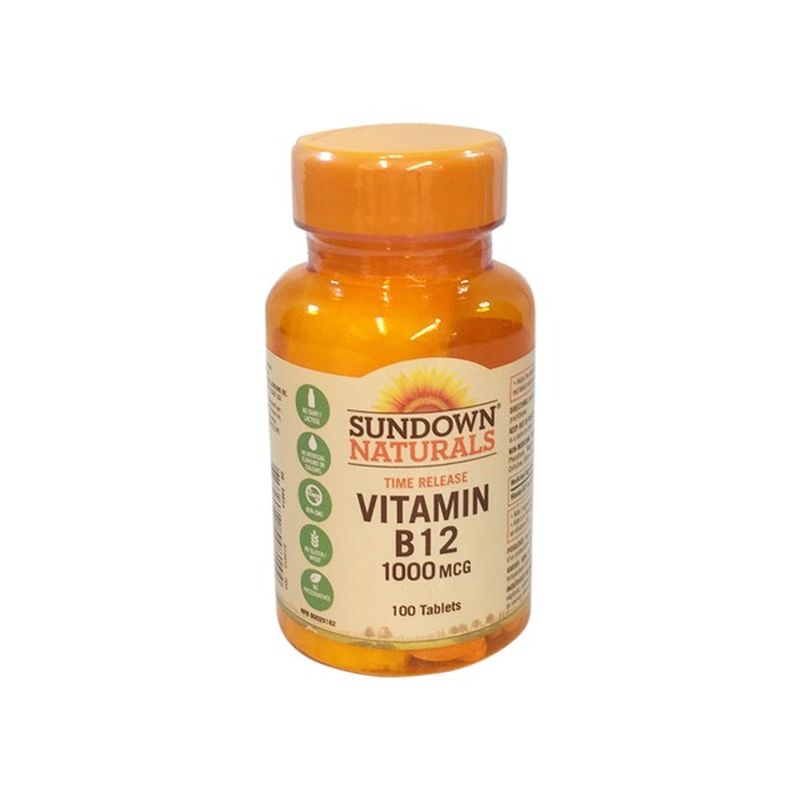 Sundown 1000 Mcg TimeRelease Vitamin B12 Tablets (100 ct) Delivery or
