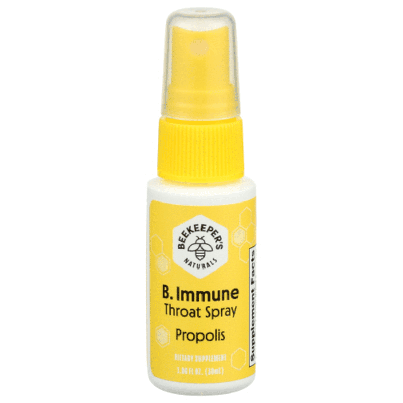 Beekeeper's Naturals Throat Spray, Propolis (1.06 Fl Oz) - Instacart