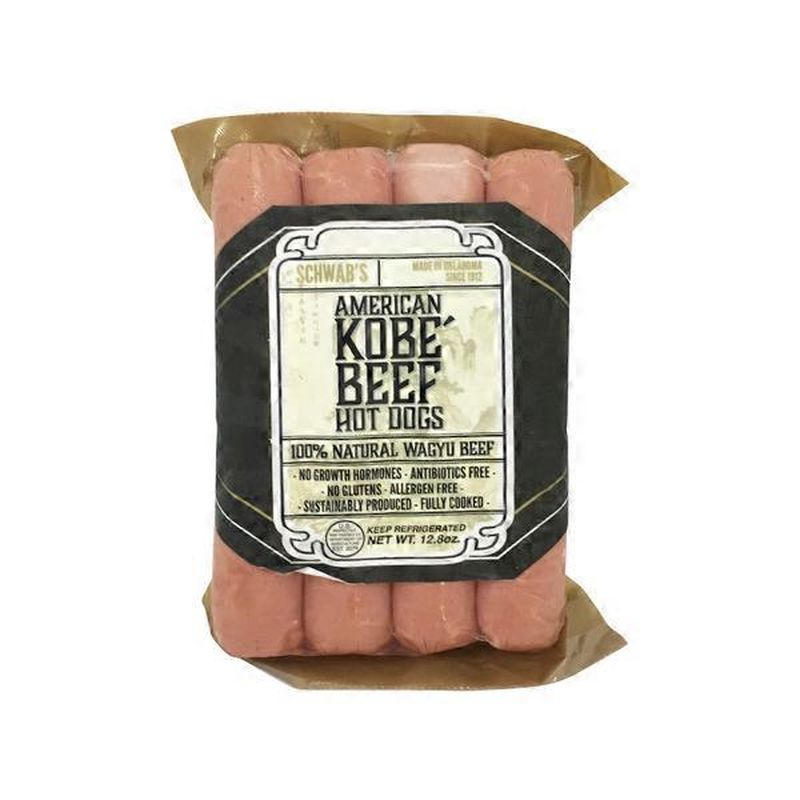 Schwab Meat Co Kobe Beef Hot Dogs (12.8 oz) - Instacart