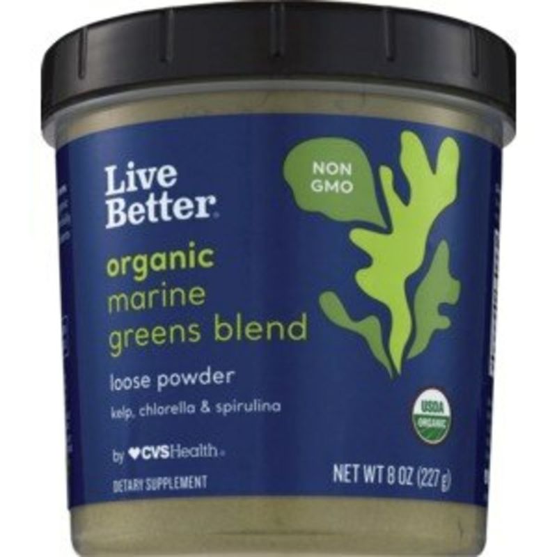CVS Health Live Better organic and marine greens blend loose powder