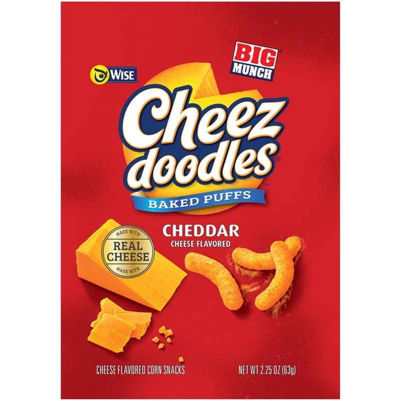 Wise Cheez Doodles Cheddar Cheese Flavored Baked Puffs (2 oz) Instacart