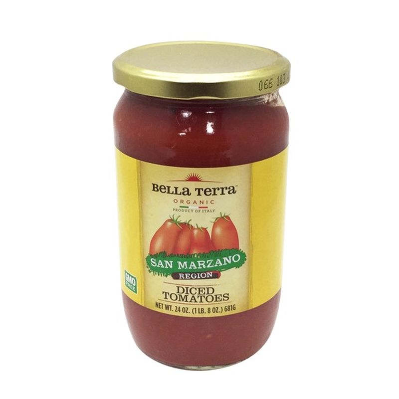 Bella Terra Tomatoes, San Marzano Region, Diced (24 oz) Instacart