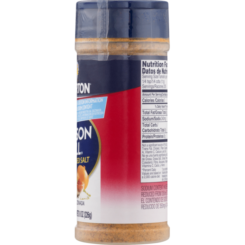 Morton Season All Seasoned Salt Less Sodium (8 oz) from Stop & Shop