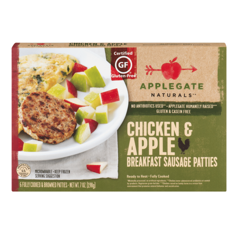 Applegate Natural Chicken & Apple Breakfast Sausage Patty (7 oz) from