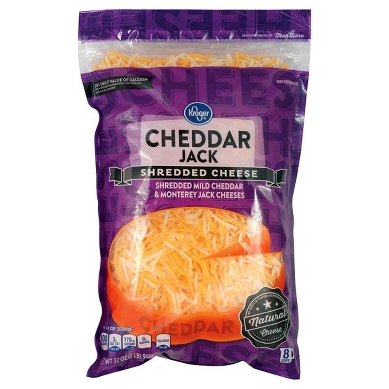 Kroger Shredded Cheddar Jack Cheese (32 oz) Instacart