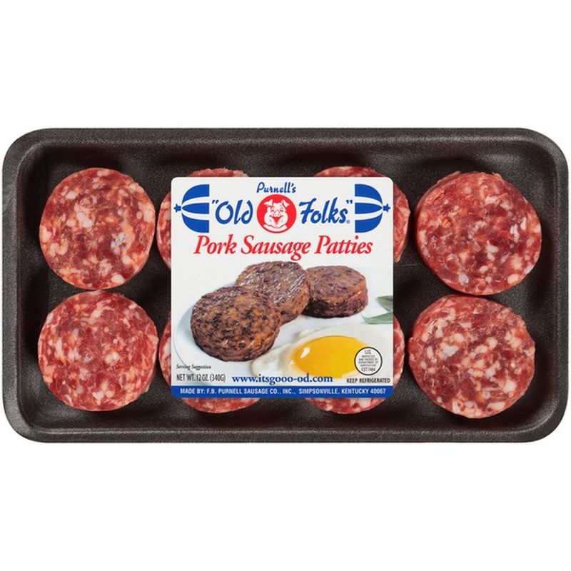 Purnell's Old Folks Pork Sausage Patties (12 oz) from Kroger Instacart