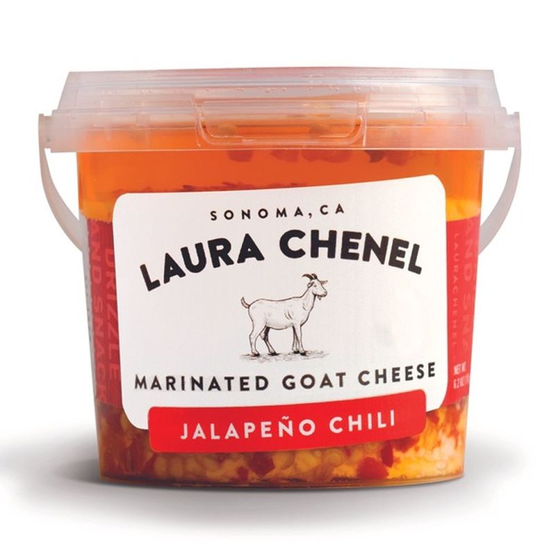 Laura Chenel's Chèvre Jalapeno Chili Marinated Goat Cheese (6.2 oz