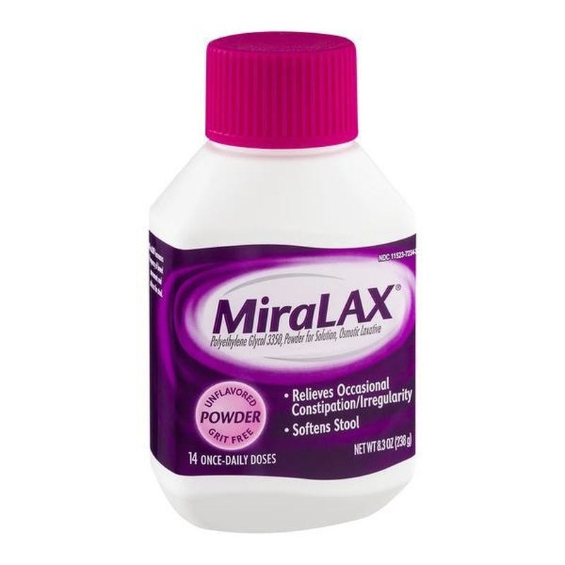 MiraLAX Osmotic Laxative, Powder for Solution, Unflavored (8.3 oz) from