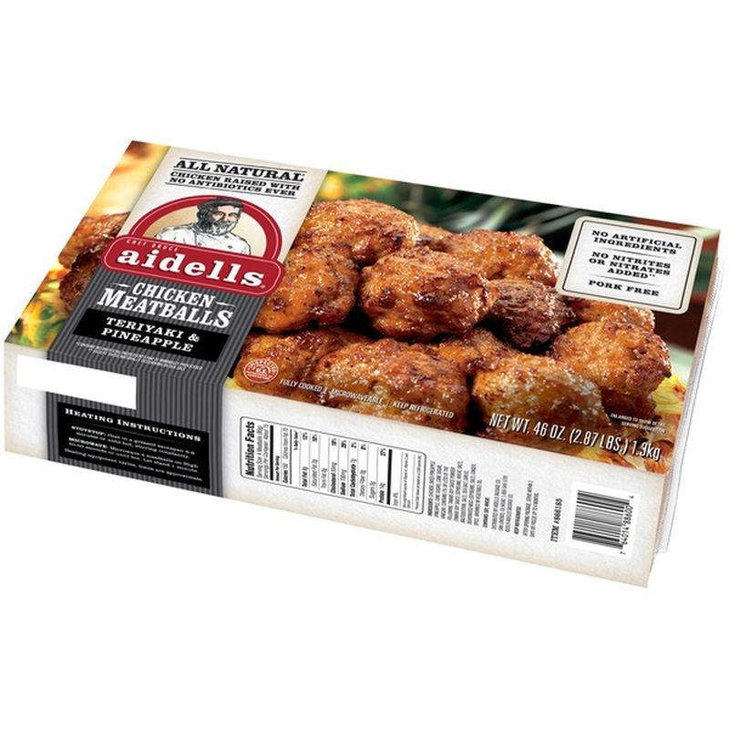 Aidells Teriyaki Pineapple Chicken Meatballs