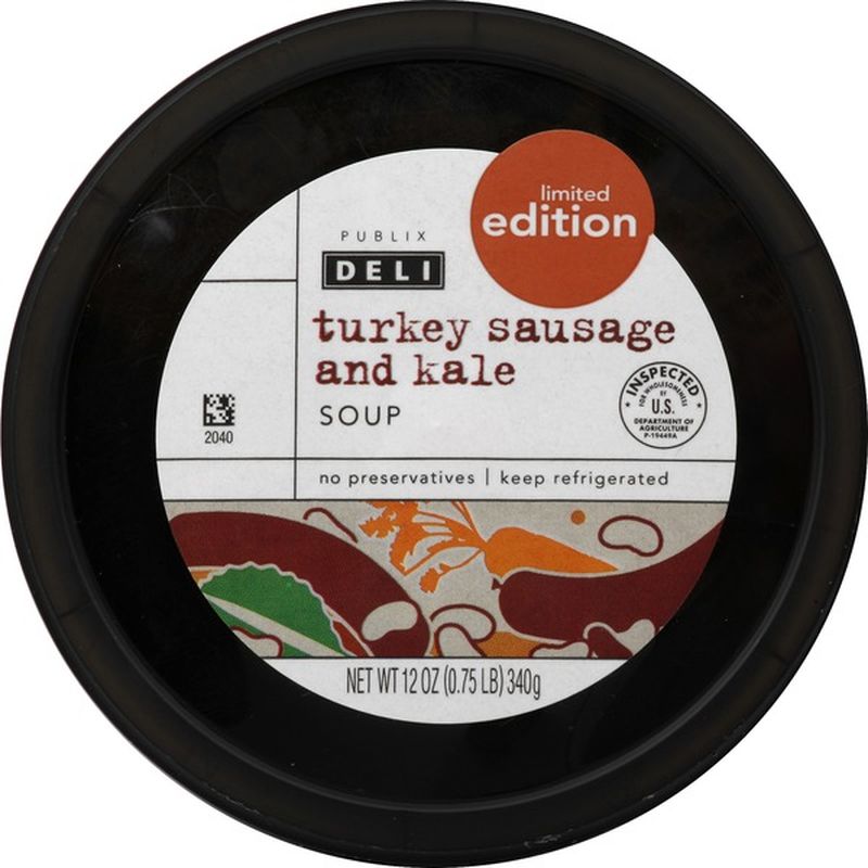 Publix Deli Soup, Turkey Sausage and Kale (12 oz) from Publix Instacart