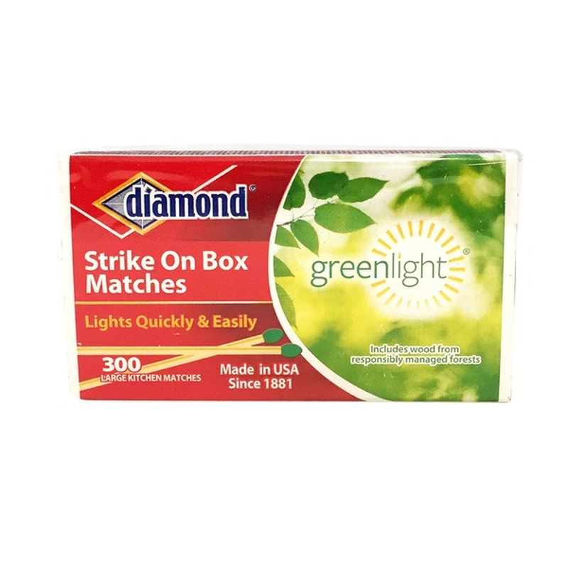 Diamond Matches, Strike On Box, Kitchen, Large (300 each) Instacart