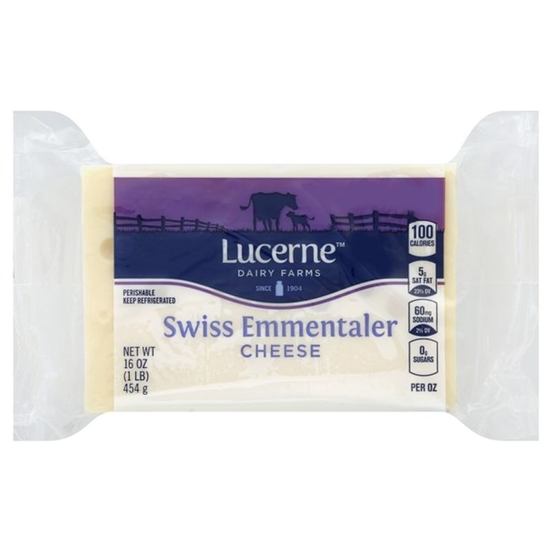 Lucerne Dairy Farms Swiss Cheese (16 oz) from Vons Instacart