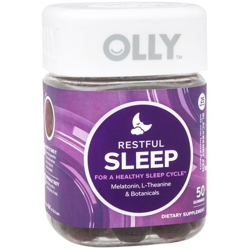 Olly Restful Sleep, Blackberry Zen, Gummies (50 each) from The Vitamin