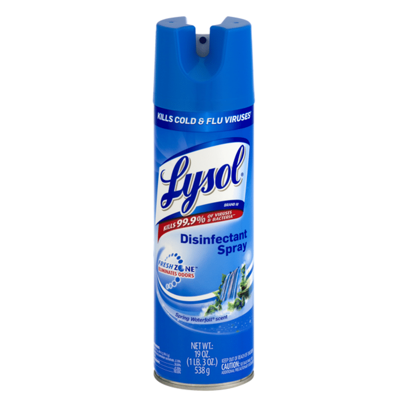 Lysol Disinfectant Spray Spring Waterfall 19 Oz From Giant Food Stores Instacart 0306