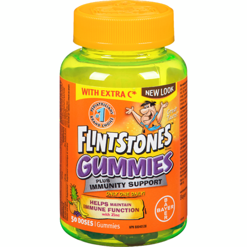 Flintstones Vitamins Gummy Plus Immunity Support Supplement (50 ct