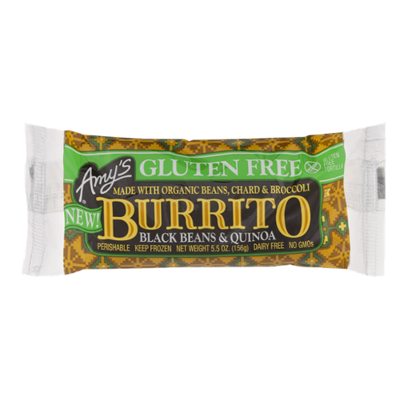 Amy S Gluten Free Burrito Black Bean Quinoa 5 5 Oz From Giant Food Instacart